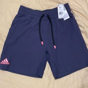 Brand new medium navy blue Adidas tennis shorts